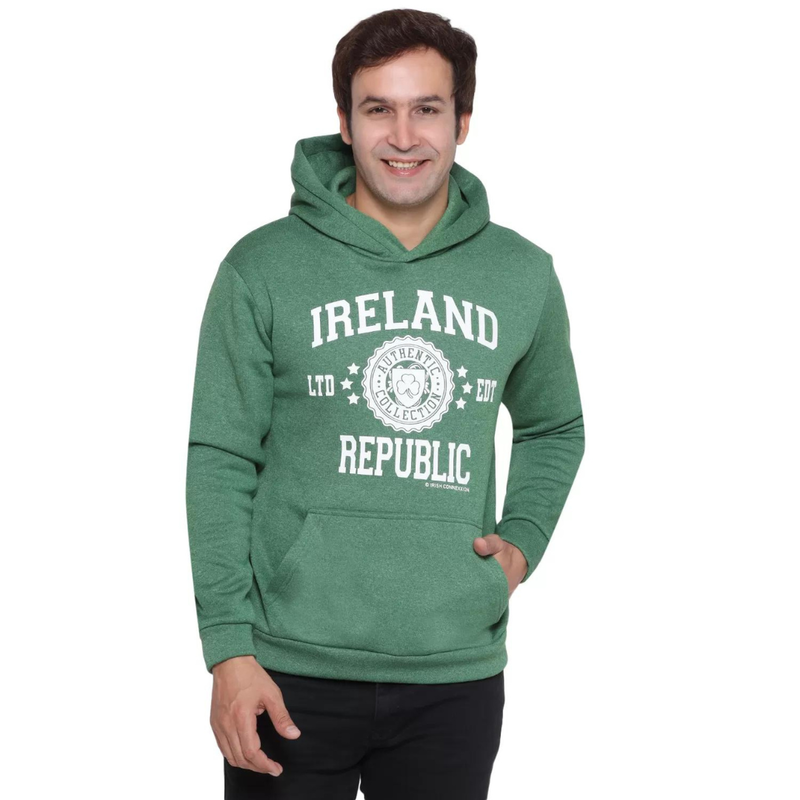 Ireland Stamp Stars Unisex Hoodie Green